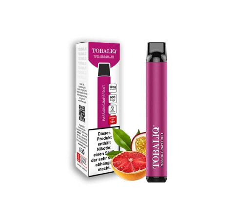 TobaliQ E-Shisha TQ-Smile "Passion Grapfruit" - 600 Züge - "20 mg Nikotin"
