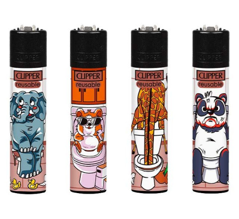 Clipper Feuerzeug "Potty Problems"