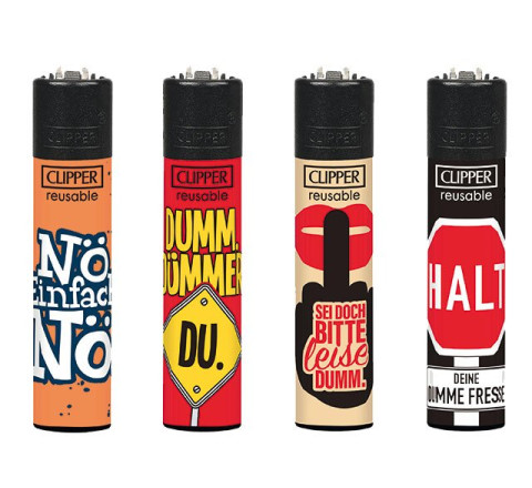 Clipper Feuerzeug "Dumm"