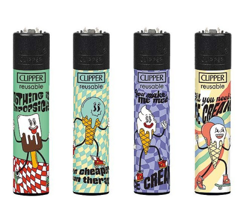 Clipper Feuerzeug "Trendy Sentences"