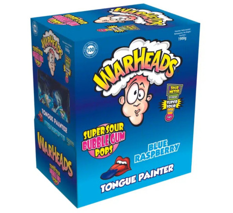Megawarhead Lollies Blue Raspberry