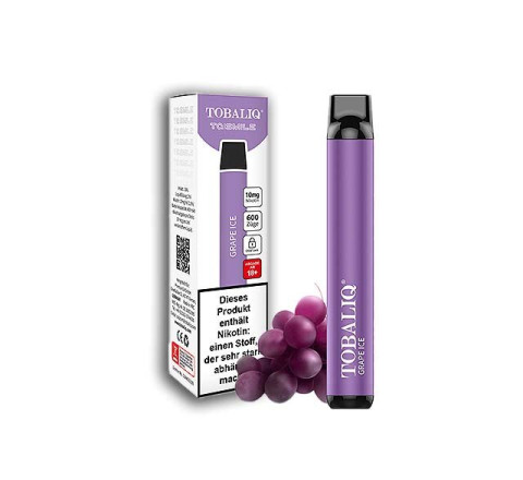 TobaliQ E-Shisha TQ-Smile "Garape Ice" - 600 Züge - "10 mg Nikotin"