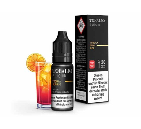 TOBALIQ E-Liquid  20mg Nikotinsalz  Tequila Sunrise 20mg