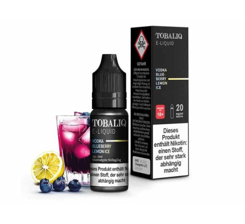 TOBALIQ E-Liquid  20mg Nikotinsalz  Vodka Blueberry Lemon Ice 20mg