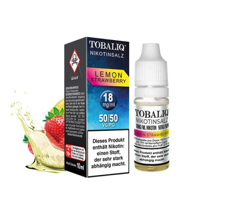 E-Liquid m. Nikotinsalz - 18MG/ML - Nikotin 50VG/50PG - Lemon Strawberry