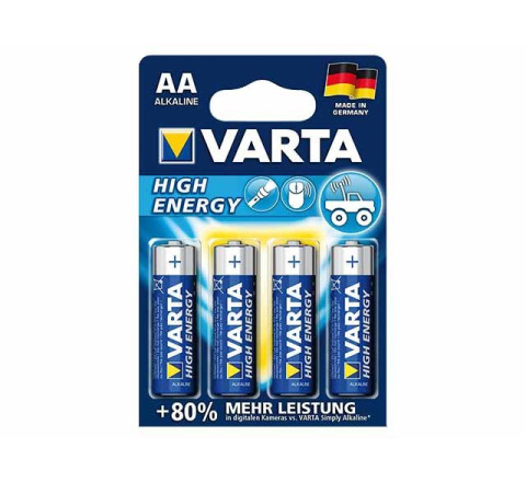 Varta High Energy (Blau), Mignon AA 4906, 4er Blister