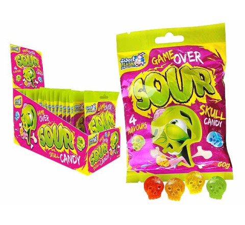 Game Over Skull Candy - Saure Bonbons - 60g