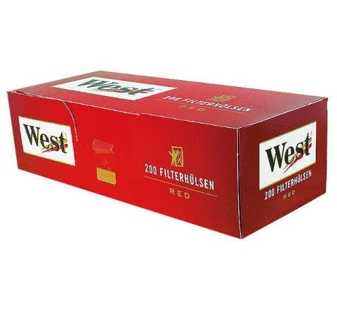 West RED Zigarettenhülsen 200er