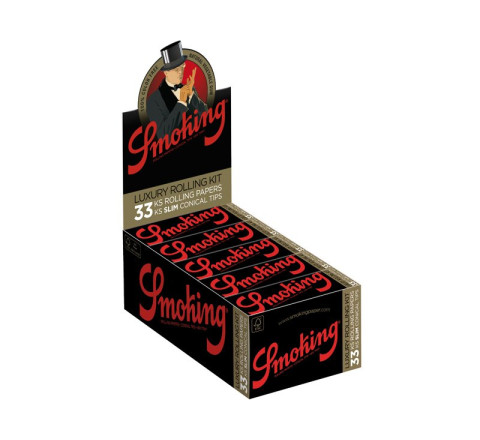 Smoking Deluxe -  Luxury Rolling Kit 33 Blättchen + 33 Conical Tips