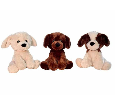 Plüsch-Hund "Knuffel" - 30 cm - beige/braun