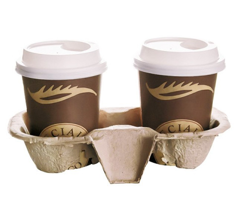 Papp-Becherhalter - 2er Teilung