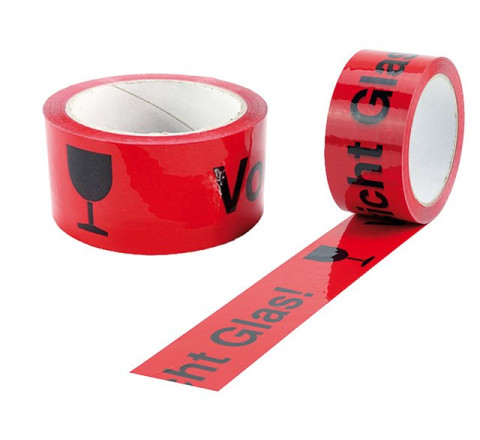 Paketklebeband "ROT" Vorsicht Glas 782582