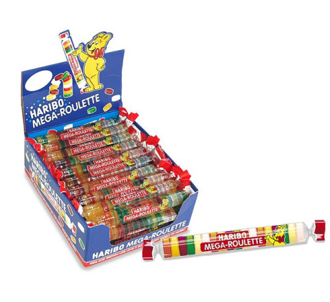 Haribo Mega Roulette Fruchtgummi Rolle 45g