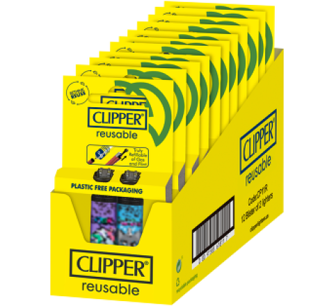 Clipper Feuerzeug "2er Blister" 12 x 2