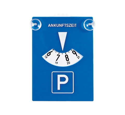 Parkscheibe mit Saugnäpfen