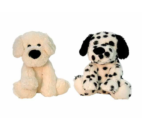 Plüsch-Hund "Bruno" - 24 cm - beige u. gepunktet