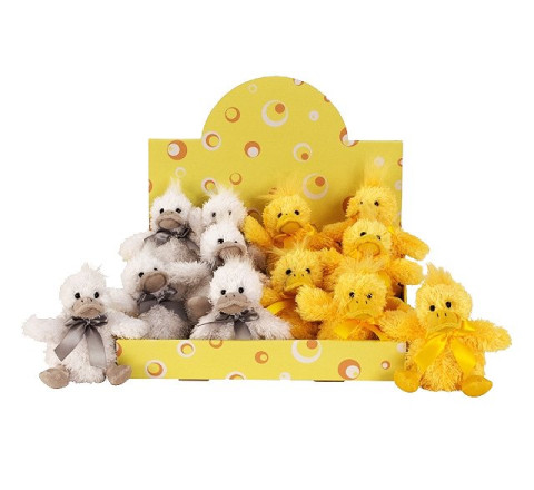 Plüsch Ente im Display - 12,5cm