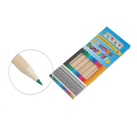 JUMBO Buntstifte Dreieckig ideal für KINDER 6 Farben