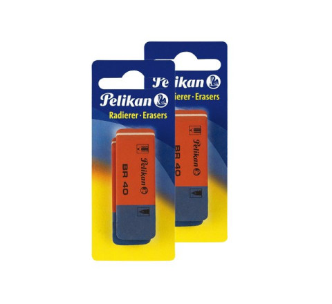 Pelikan BR40 Radier-Gummi  -  2-er Pack - Blister