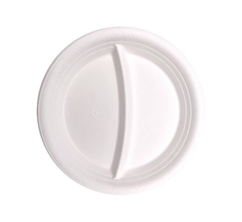 Menüteller-Bagasse - 2-Geteilt - 22,5cm