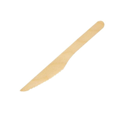 Gewachstes Holzbesteck - Messer - 16 cm