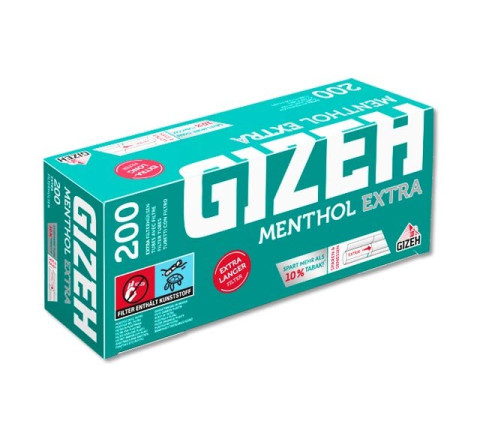 Gizeh Menthol Extra 200-er - Filterl. 15 mm