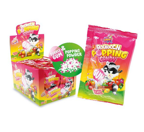 Rockooon Popping Candy Gum Tutti Frutti - 8 g