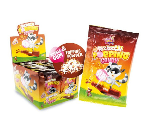 Rockooon Popping Candy Gum Cola - 8 g