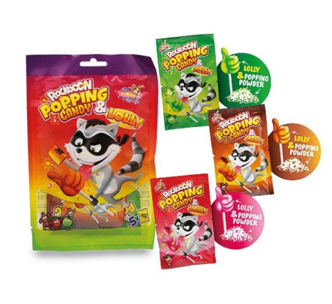 Rockooon Lolly & Popping Candy - 55 g