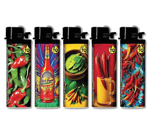 TobaliQ Reibrad Feuerzeug "Hot Chili"