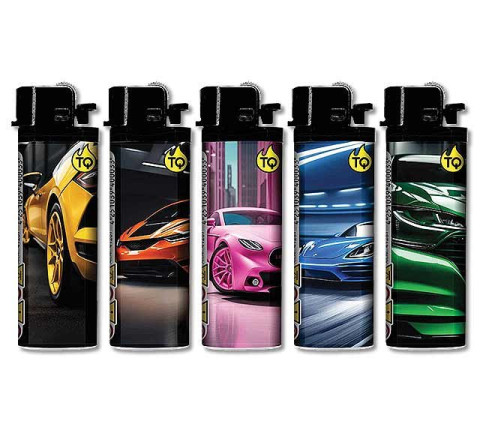 TobaliQ Reibrad Feuerzeug "Sport Cars"