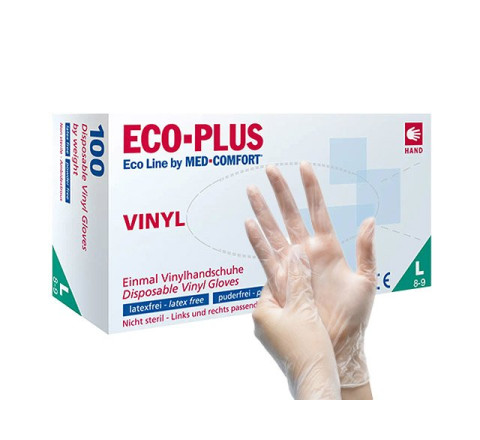 Vinyl- Handschuhe "UNGEPUDERT" L -100 Stk.