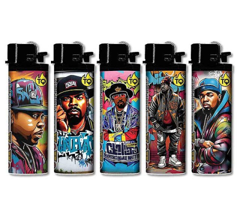 TobaliQ Reibrad Feuerzeug "Hip-Hop"