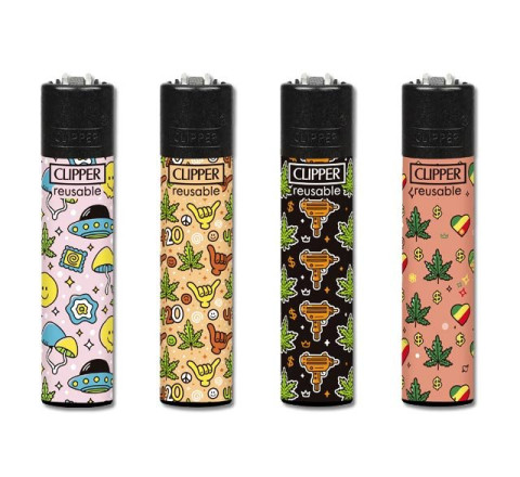 Clipper Feuerzeug "Leaf Pattern"