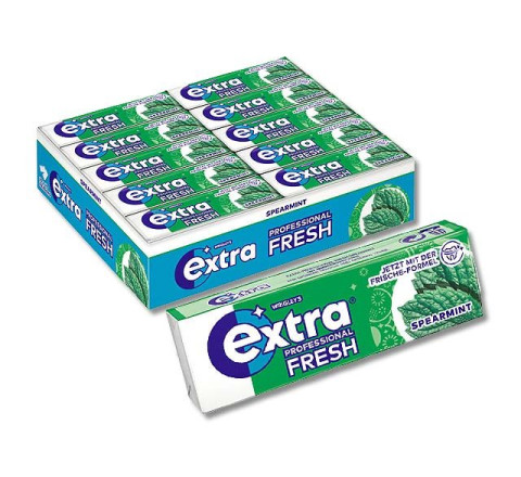 Wrigley´s Extra Professional Single "Spearmint" - 10er Packung