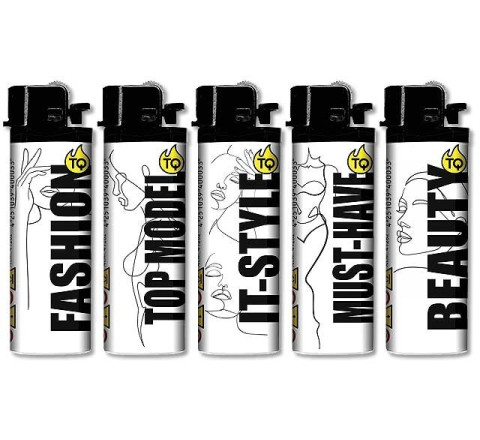 TobaliQ Reibrad Feuerzeug "Fashion World"