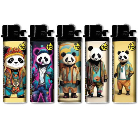 TobaliQ Reibrad Feuerzeug "Cool Panda"