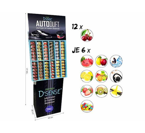 Premium D'Sense 72er Stand-Display 11er Mix 42g