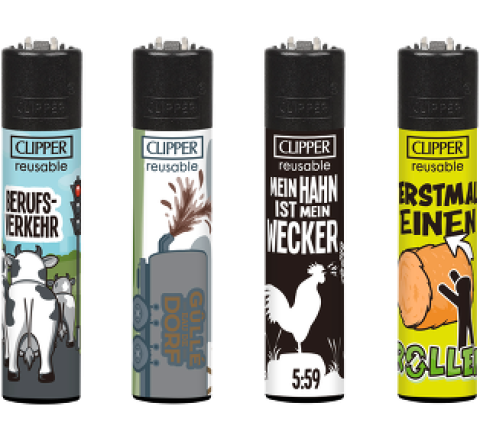 Clipper Feuerzeug "Dorfleben 2"