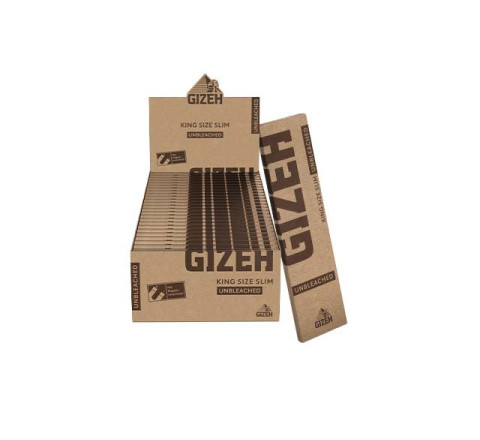 GIZEH Unbleached King Size Slim - 34 Blättchen