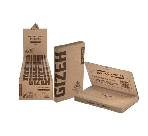 GIZEH Unbleached Extra Fine - 100 Blättchen