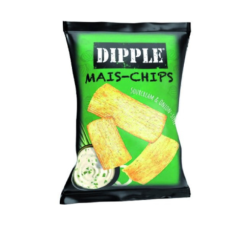 Dipple Mais-Chips Sourcream & Onion - 90g