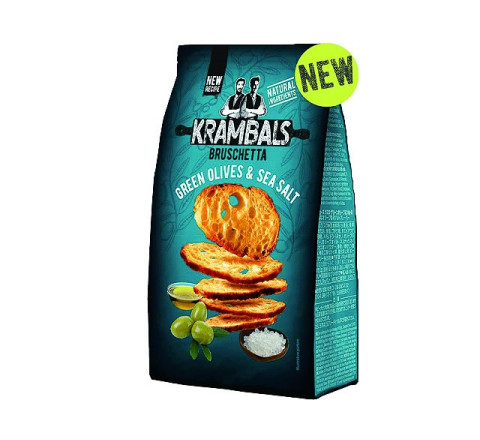 Krambals Bruschetta Grüner Olive & Meersalz 70g