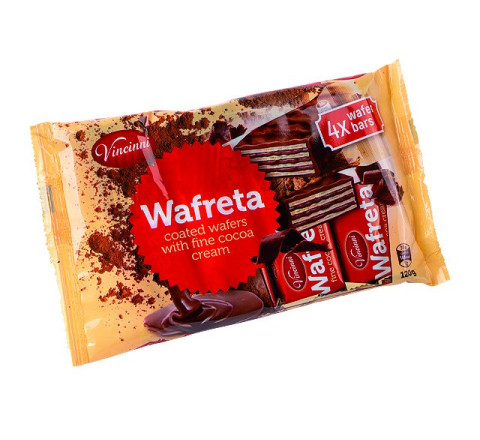 Wafreta Waffeln Kakaocreme 120g (4 Riegel x 30g)
