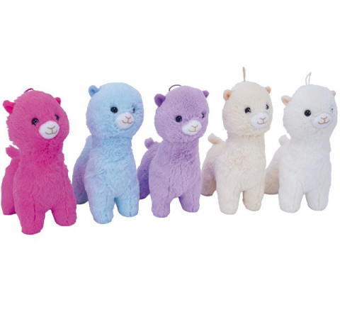 Plüsch-Alpaka "Yuki" bunt 26cm