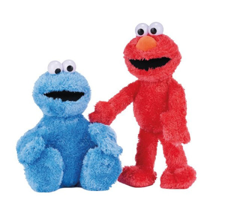 Plüsch-Elmo & Krümelmonster 36cm