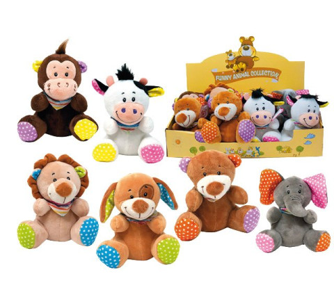 Plüsch-Tiersortiment im Display 14cm