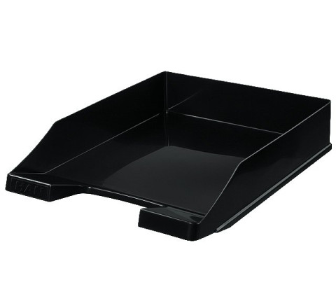Briefablage DELUXE, DIN A4/C4, mit Clip, stabil, verkettbar, schwarz