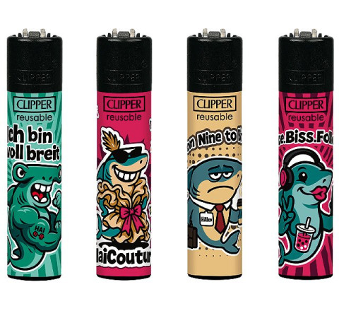 Clipper Feuerzeug "Haie"