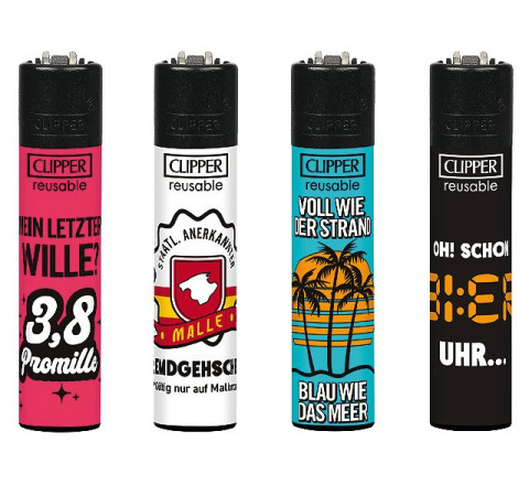 Clipper Feuerzeug "Malle 3"